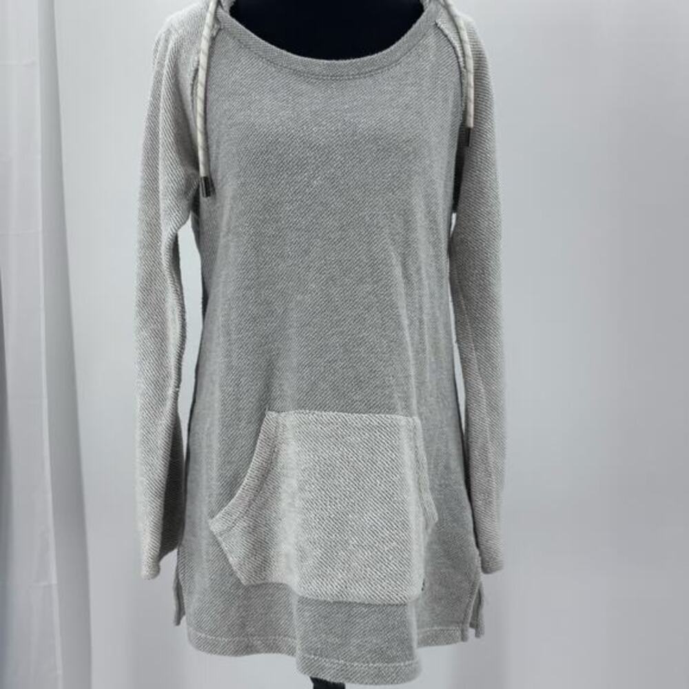 Marc New York‎ performance Hoodie Tunic CozyTextured Neutral Kangaroo Pocket M